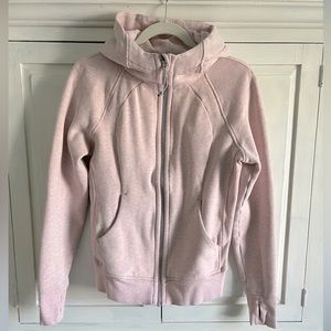 Lululemon Scuba Hoodie III Heathered Butter Pink, size 8, Excellent Condition
